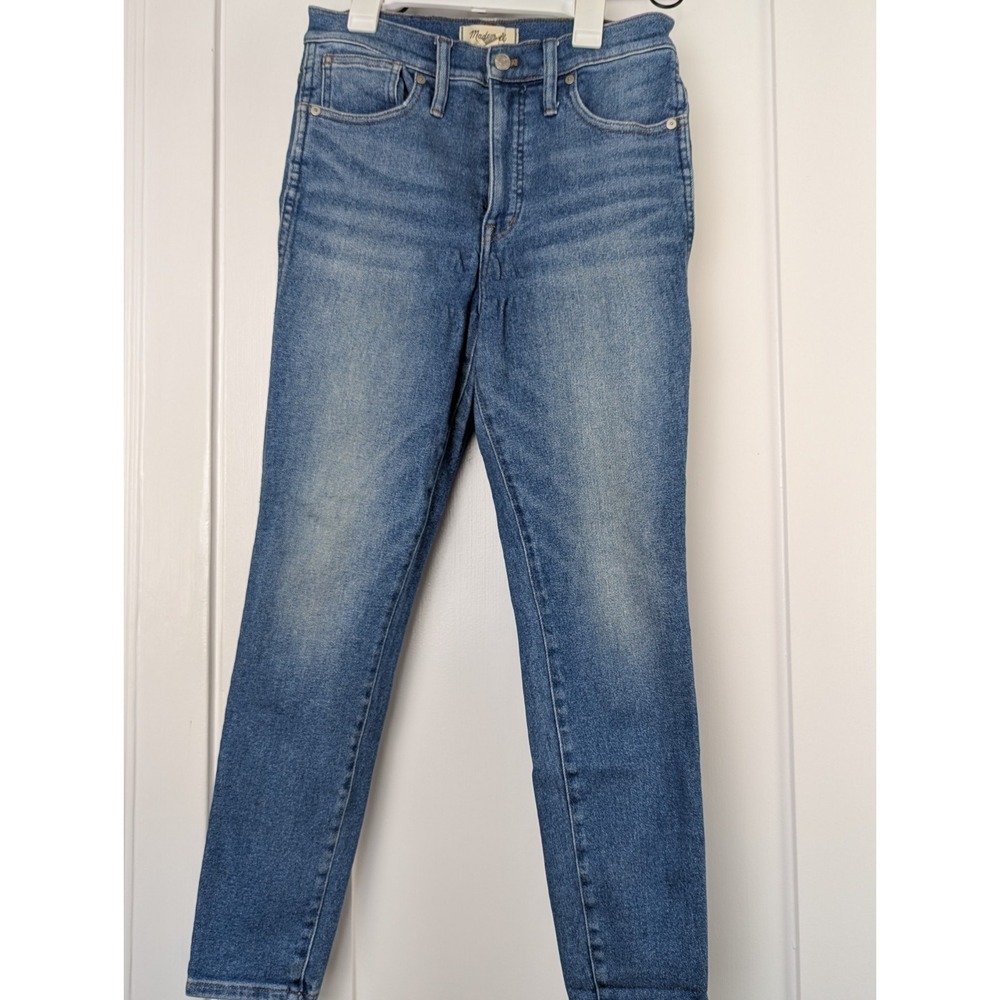 Madewell 10" High Rise Skinny Crop Jeans Womens 28 Blue Medium Wash